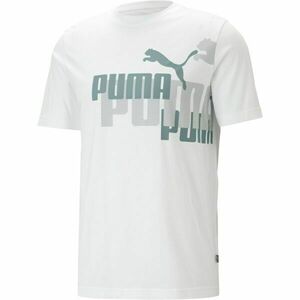 Puma ESS+LOGO POWER TEE Tricou de bărbați, alb, mărime imagine