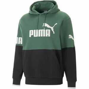 Puma POWER COLORBLOCK HOODIE Hanorac de damă, verde, mărime imagine