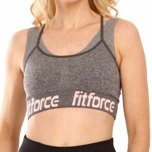 Fitforce BRANHILD Bustieră fitness damă, gri, mărime M imagine