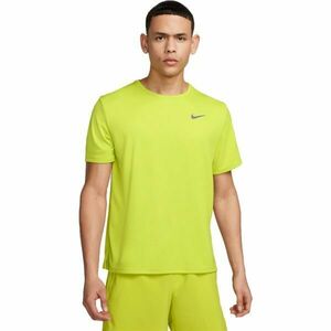 Nike NK DF UV MILER SS Tricou de antrenament bărbați, neon reflectorizant, mărime imagine