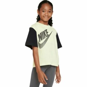 Nike NSW TEE ESSNTL BOXY TEE Tricou pentru fete, galben, mărime imagine