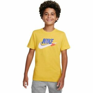 Nike NSW SI SS TEE Tricou pentru băieți, galben, mărime S imagine