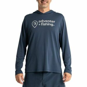 ADVENTER & FISHING UV HOODED Tricou funcțional UV pentru bărbați, albastru închis, mărime imagine
