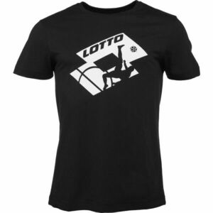 Lotto TEE SOCCER CLUB MEL Tricou pentru bărbați, negru, mărime XL imagine