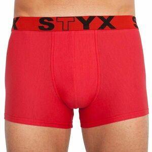 Styx MEN'S BOXERS SPORTS RUBBER Boxeri bărbați, roșu, mărime S imagine