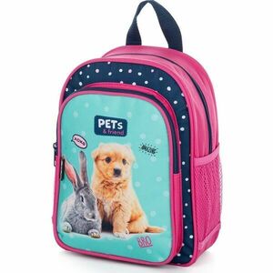 Oxybag KID BACKPACK PETS Ghiozdan grădiniță, roz, mărime os imagine