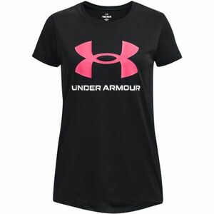 Under Armour TECH SOLID PRINT FILL BL SSC Tricou pentru fete, negru, mărime imagine