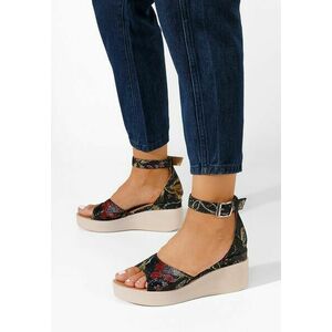 Sandale cu platformă piele Salegia V3 multicolore imagine