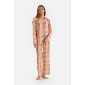 Pantaloni de pijama lungi cu imprimeu imagine