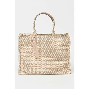 Geanta shopper din material jacquard Never Without imagine