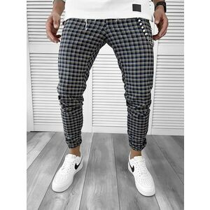 Pantaloni barbati casual in carouri 11961 B5-5.3e imagine