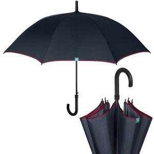 Umbrela ploaie automata baston pentru barbati albastru inchis imagine