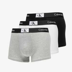 Calvin Klein ´96 Cotton Stretch Trunks 3-Pack Black/ White/ Grey Heather imagine