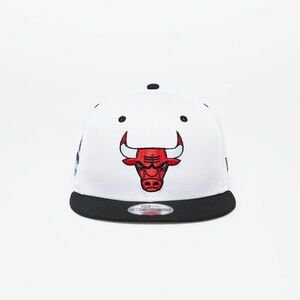 New Era Chicago Bulls White Crown Patch 9Fifty Snapback Cap Optic White/ Black imagine
