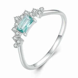 Inel din argint Turquoise Crystal Crown imagine