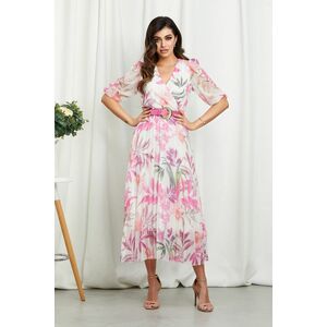 Rochie Cryna Ciclam Floral imagine