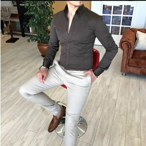 Tinuta barbati smart casual pantaloni + camasa 12094 imagine
