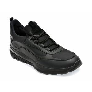 Pantofi GEOX negri, U36BAA, din material textil si piele naturala imagine