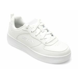 Pantofi SKECHERS albi, SPORT COURT 92, din piele ecologica imagine
