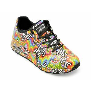 Pantofi SKECHERS multicolor, UNO, din piele ecologica imagine
