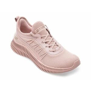 Pantofi SKECHERS roz, BOBS GEO, din piele ecologica imagine