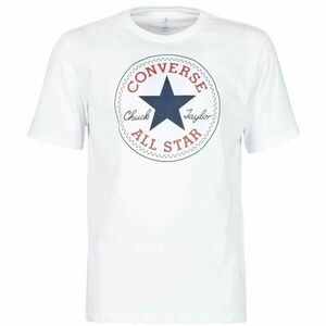 Converse STANDARD FIT CENTER FRONT CHUCK PATCH CORE TEE Tricou unisex, alb, mărime XL imagine