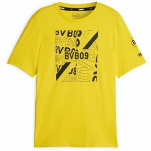 Puma BVB FTBLCORE GRAPHIC TEE Tricou de bărbați, galben, mărime XS imagine