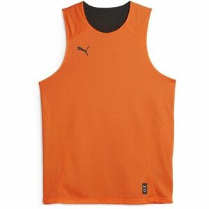 Puma HOOPS TEAM REVERSE PRACTICE JERSEY Tricou de baschet bărbați, portocaliu, mărime XL imagine