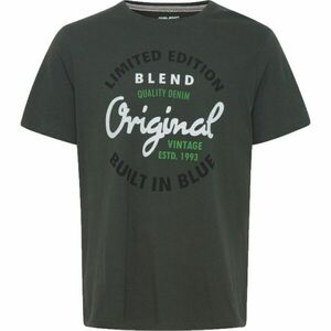 BLEND TEE REGULAR FIT Tricou pentru bărbați, verde închis, mărime XL imagine
