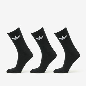 adidas Trefoil Cushion Crew Socks 3-Pack Black imagine