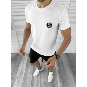 Trening barbati alb/negru pantaloni + tricou 11701 98-4* imagine