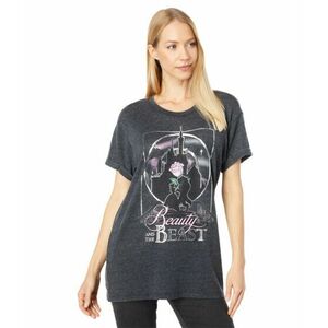 Imbracaminte Femei Chaser quotBeauty and the Beastquot Tri-Blend Jersey Tee Black imagine