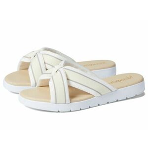 Incaltaminte Femei Cole Haan Zerogrand Flat Knotted Slide Sandal Optic WhiteBirch imagine