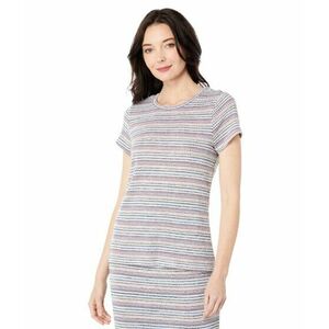Imbracaminte Femei Bobeau Short Sleeve Fitted Top Multicolor Stripe imagine