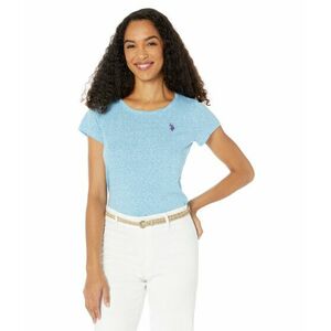 Imbracaminte Femei US Polo Assn Snow Yarn Tee Shirt Beacon Blue imagine