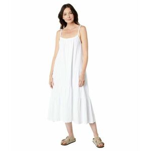 Imbracaminte Femei Dylan by True Grit Marne 100 Cotton Tank Dress White imagine