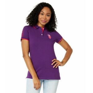 Imbracaminte Femei US Polo Assn Multi-Tonal Medium Pony Pique Polo Shirt Kingston Purple imagine