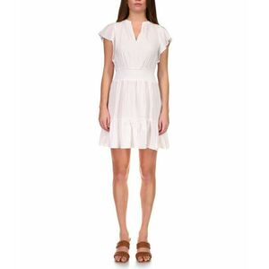 Imbracaminte Femei MICHAEL Michael Kors Flounce Sleeve Mini Dress White imagine