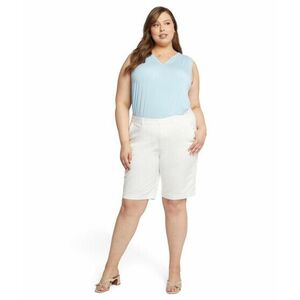 Imbracaminte Femei NYDJ Plus Size Plus Size Bermuda Shorts Optic White imagine