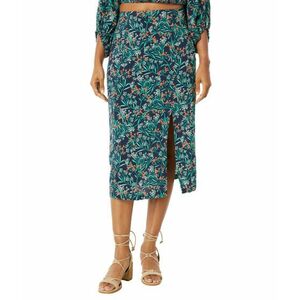 Imbracaminte Femei LOST WANDER Goodnight Garden Midi Skirt Navy Floral imagine