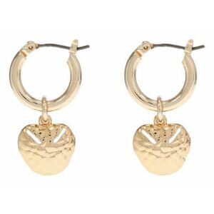 Bijuterii Femei AllSaints Metal Shell Drop Huggie Earrings Gold imagine