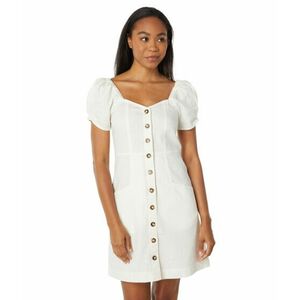 Imbracaminte Femei Madewell Linen-Cotton Puff-Sleeve Mini Dress Lighthouse imagine