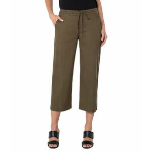 Imbracaminte Femei Liverpool Kelsey Culottes w Tie Front Waist Band Olive Grove imagine