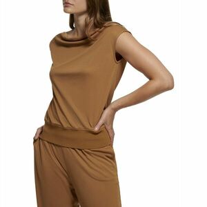 Imbracaminte Femei Calvin Klein Drape Front Sleeveless Top Luggage imagine