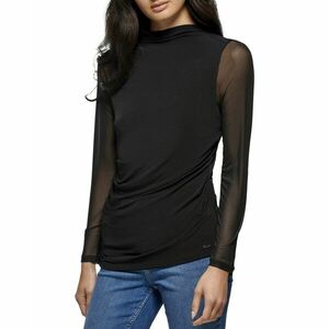 Imbracaminte Femei Calvin Klein Drape Front Long Sleeve Black imagine