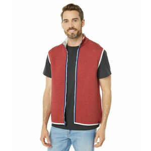 Imbracaminte Barbati Southern Tide Ridgepoint Heather Reversible Vest Heather Mineral Red imagine
