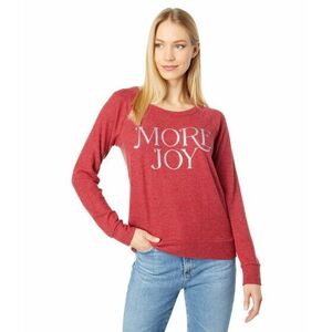Imbracaminte Femei Chaser quotMore Joyquot Sustainable Bliss Knit Long Sleeve Raglan Pullover Cardinal imagine