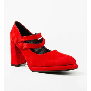 Pantofi dama Vintage Rosii 2 imagine