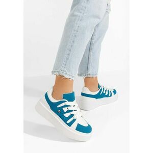 Sneakers cu platformă Cassatia albastri imagine