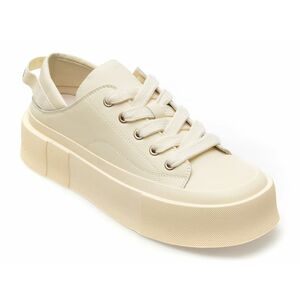 Pantofi EPICA albi, 3010, din piele naturala imagine